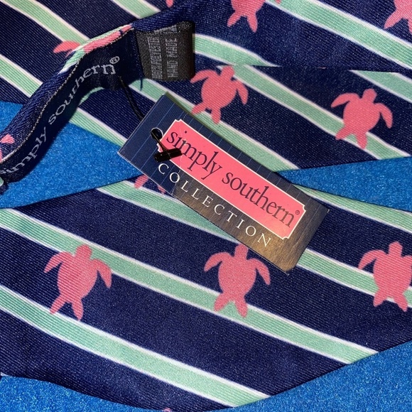 Simply Southern boys navy and lime green bow tie plus bonus - Picture 1 of 7